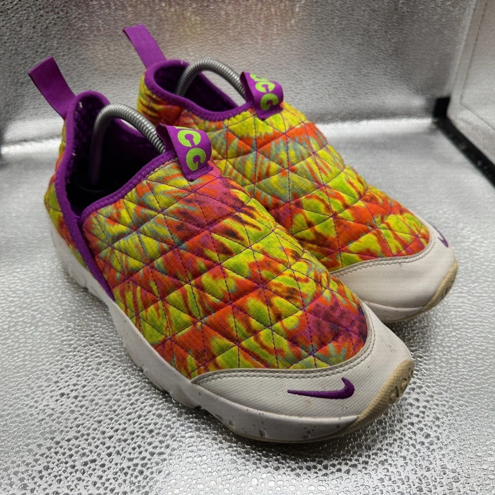 Size 9 Nike ACG Moc 3.0 Shoes Mens Multicolor Good Tie Dye Quilted CW2463-300